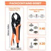 Robust Push Button Tool with Pliers - Portable Eyelet Pliers