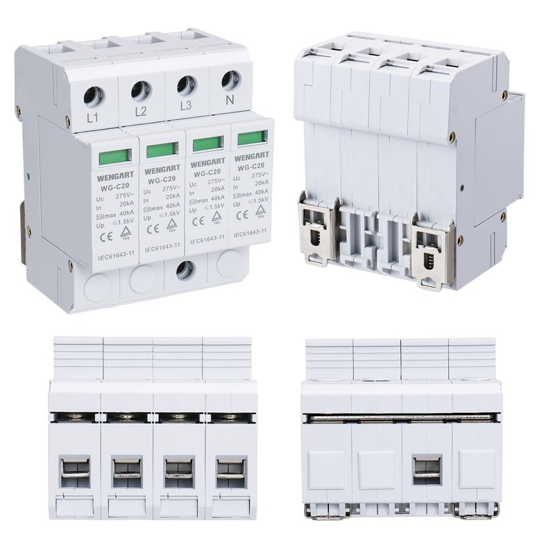 Wengart Surge Protection Device WG-C20,20-40KA AC275V SPD Domestic Deflector Electronic
