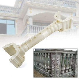 WUPYI 89cm/35inch Moulds Balustrades Mold Roman Column Garden Balcony Fence Pool Cement DIY Mould or Concrete Plaster Cement Plastic Casting,2pcs a Set