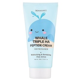 BONNYHILL - Whale Triple HA Peptide Cream | For Face & Neck | Korean Skincare | 170ml [Imperfect Box]