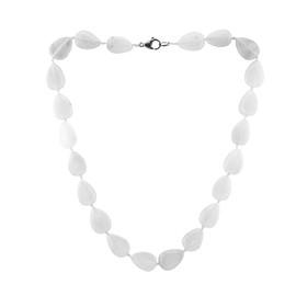 Treasure Bay Women Gemstone Necklace - Handmade 12x18mm Teardrop Shape Natural Gemstone Pearl Necklace for Women Girls, Gemstone