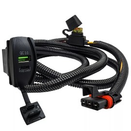 OZ-USA 6' Pulse Power Bus Bar Plug USB Port QC 3.0 PD for RZR Trail S XPedition XP ADV