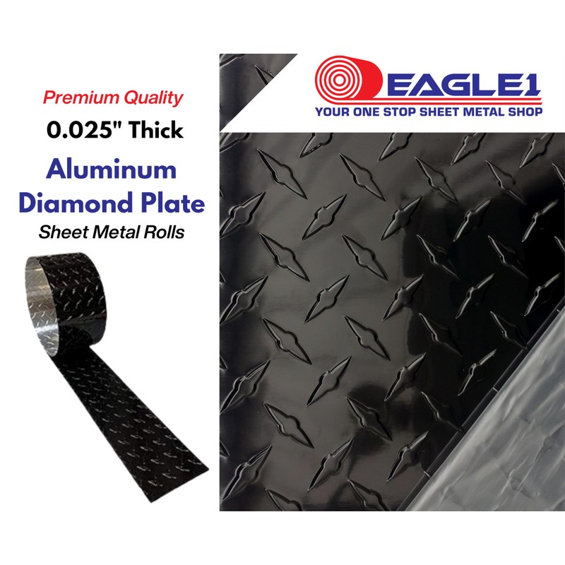 EAGLE 1 8FT Long FT Embossed Aluminum Diamond Checker Plate-