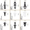 XPOtool Car Mounting Clips Set 703 Pieces Including Disassembly Tool,