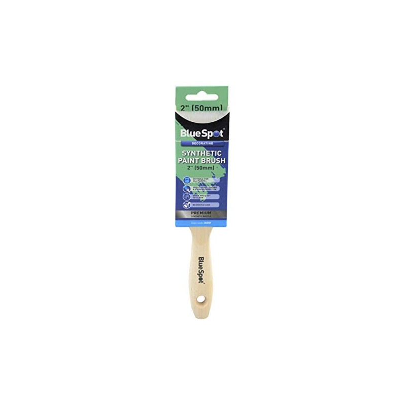 Blue Spot Tools 36004 2" (50mm) Synthetic Paint Brush With
