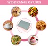 KiKiHong 2 Piece Rectangular Tray,Small Tray,Reusable Plastic Tray,Tea Tray,Fast Food