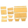 DOITOOL 1Set Leather Wallet Pattern Templates Acrylic DIY Tool for