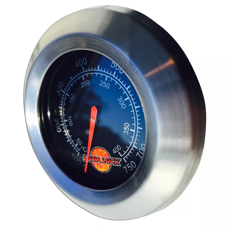LavaLock Replacement Flush Mount BBQ Smoker thermometer gas charcoal pit