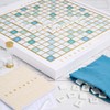 WS Game Company Scrabble Bianco Edition with Rotating Wooden Game