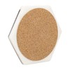 GoCraft Hexagon Marble Coasters for Drinks – Set of 6
