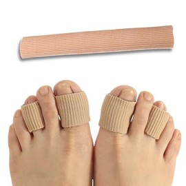 Wonder Care 1 Piece Toe Cushion Tube Bunion Pads Toe Tube Sleeves Soft Gel Corn Pad Protectors for Cushions Corns, Blisters, Calluses, Toes and Fingers (Length 6" X Diameter-0.39")