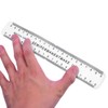 SUPVOX Eyebrow Stencil Ruler Eyebrow Measure Balance Template Translucent Tattoo