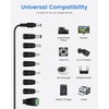 AKINGUAR 12V 2A Power Supply Adapter with 8 DC Connectors,