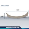 PIT66 TPE Dash Cover Cap Dashboard Panel Beige Compatible with