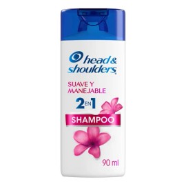 Shampoo 2en1 Head & Shoulders Suave y Manejable 90 ml