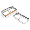 KOZAK C500 Headlights Bezels Chrome with 12" Amber/Yellow LED Light