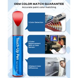 RSACET 3R1 Matador Red Mica Touch Up Paint Kit Compatible with Lexus Exact Match Car Scratch Repair Touch Up Paint Kit