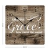 Zyadsinoudor Amazing Grace How Sweet The Sound Square PVC Clock