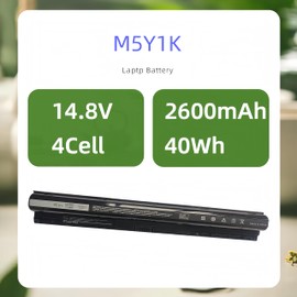 DHEYWYS M5Y1K 14.8V 40WH Laptop Battery for Dell Inspiron 15 5000 3000 Series 5559 5558 5555 5566 5755 5759 i5759 5758 3451 3551 3567 i3567 3458 3552 GXVJ3 P51F P51F004 P47F P63F P60G P64G P28E