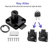 Litensh Cam Lock with Key Alike, Security Cabinet Lock Cupboard