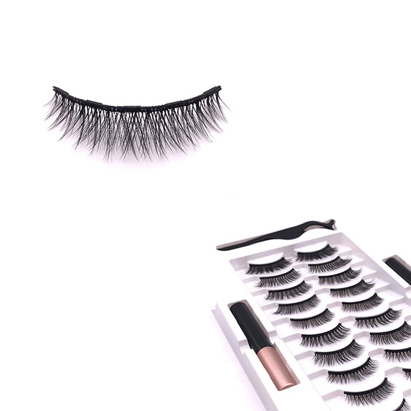 Fake Eyelashes 10 Pairs of False Lashes with Lash Applicator