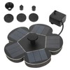 Solar Fountain Solar Powered Plum Blossom Style Fast Start Up
