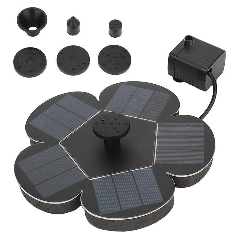 Solar Fountain Solar Powered Plum Blossom Style Fast Start Up