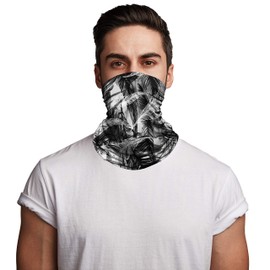 Neck Gaiter Face Mask Reusable, Cloth Face Masks Washable Bandana Face Mask, Sun Dust Protection Balaclava Face Cover Scarf Shield for Fishing Cycling