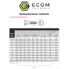 Ecom Fasteners 5/16 inch x 5-1/2 inch Hex Cap Screw