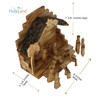 Holy Land Market Olive Wood Nativity Set with Stable -