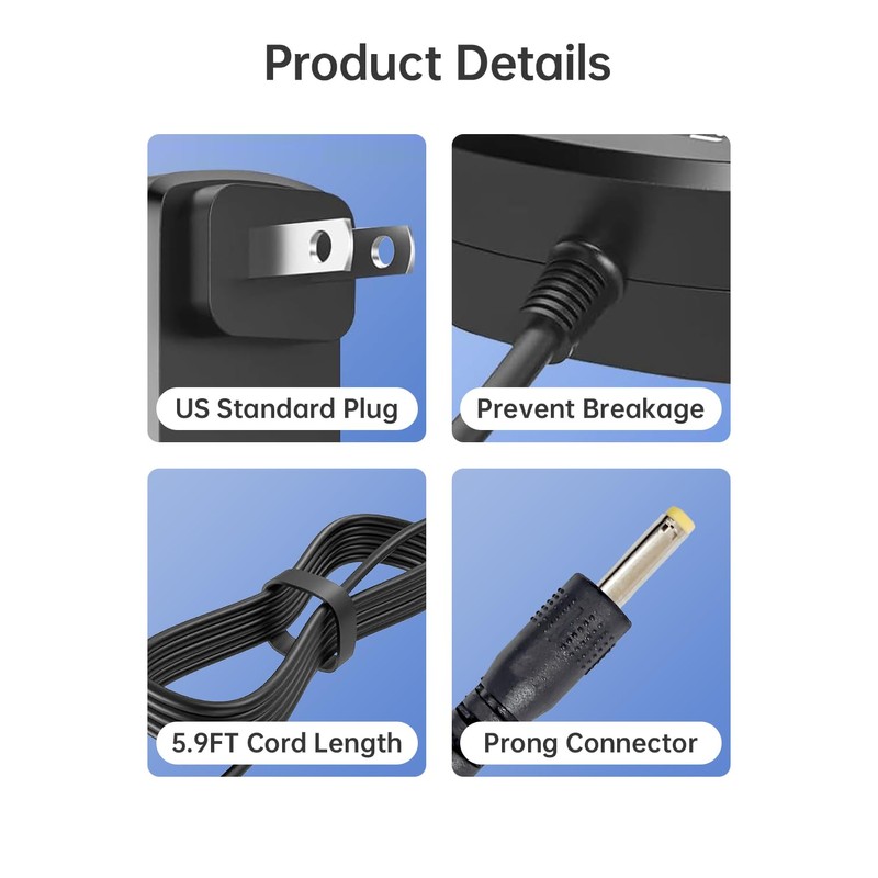 Naubluvo 13.3V Replacement Charger for Shark Cordless Vacuum, Compatible with