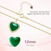 Elfgrass Heart Pendant Necklace for Women S925 Sterling Silver Natural