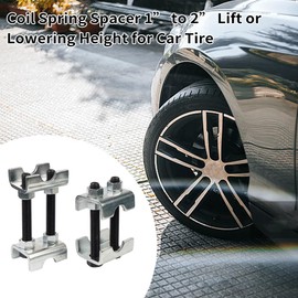 Mulcort 2 Pack Coil Spring Spacer, Aluminum Coil Spring Booster, Mini Coil Spring Compressor, 1 to 2 Lift or Lowering Height for Car Tire