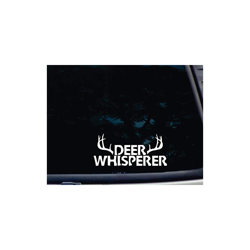 Deer Whisperer - 8" x 3 1/2" die cut vinyl