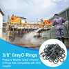 100-Pack 3/8" Pressure Washer Quick Coupler O-Rings Fit for M22