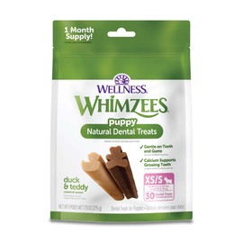 WHIMZEES Wellness Puppy Dog Dental Treats, Extra Small & Small Size Stick, (30 Count)