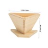 KICHOUSE Wooden Food Molds Rice Dumpling Molds Set Handmade Simple
