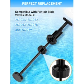 263055 Piston Shaft Assembly Kit Compatible with Pentair Push Pull Slide Valves Models 263064, 263052, 263053, 263078 and 263079