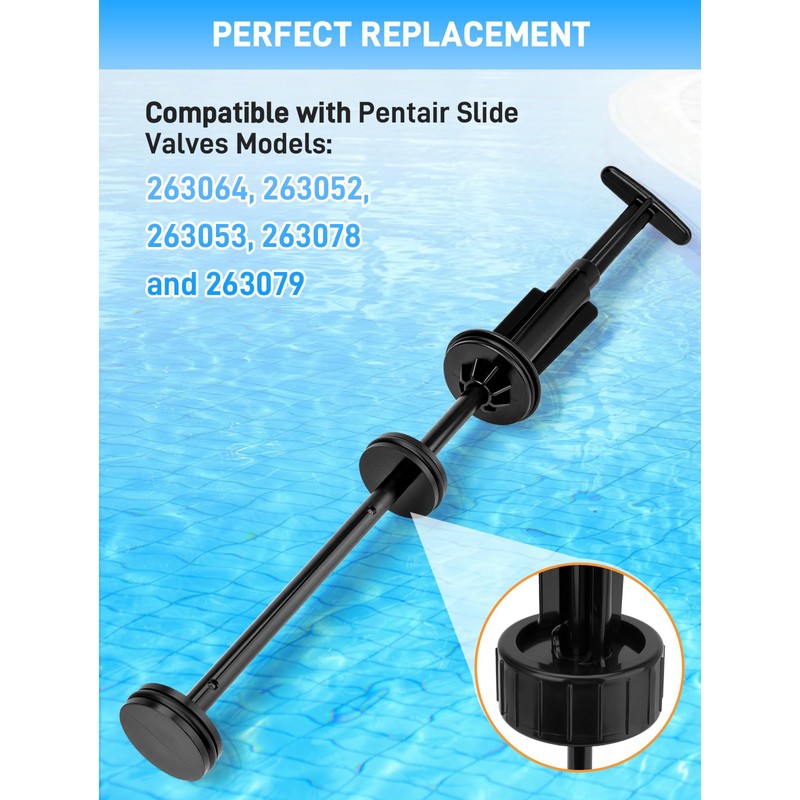 263055 Piston Shaft Assembly Kit Compatible with Pentair Push Pull