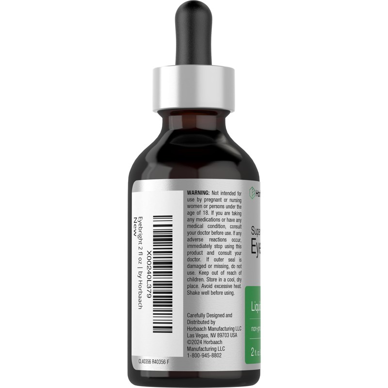 Horbäach Eyebright Herb Supplement | 2 fl oz | Alcohol