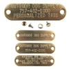 Outdoor Dog Supply Brass Custom 3/4" Tag with Raised Lettering
