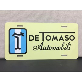 DE TOMASO MANGUSTA PANTERA AUTOMOBILI LICENSE PLATE