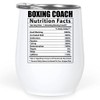 Lovesout Funny Boxing Coach Nutritional Facts Gifts Tumbler 12 Oz