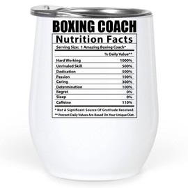 Lovesout Funny Boxing Coach Nutritional Facts Gifts Tumbler 12 Oz Christmas 2025 Ideals