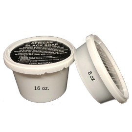 HalalEveryDay Raw African Black Soap Paste - 100% Pure & Natural Unrefined Organic Ghana Bulk - 3.5 lb.