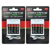 VMAX AA-4CH Ni-Zn Rechargeable AA 4 Pack Batteries for High
