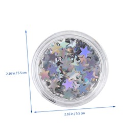 Healeved Colorful Shining Star Manicure Pieces Colors of Five-Pointed Star Sequins for Nail Art for Manicure Home Salon Use