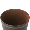 KINGFOM™ Classic Leather Waste Bin, Creative Waste Paper Basket, Storage