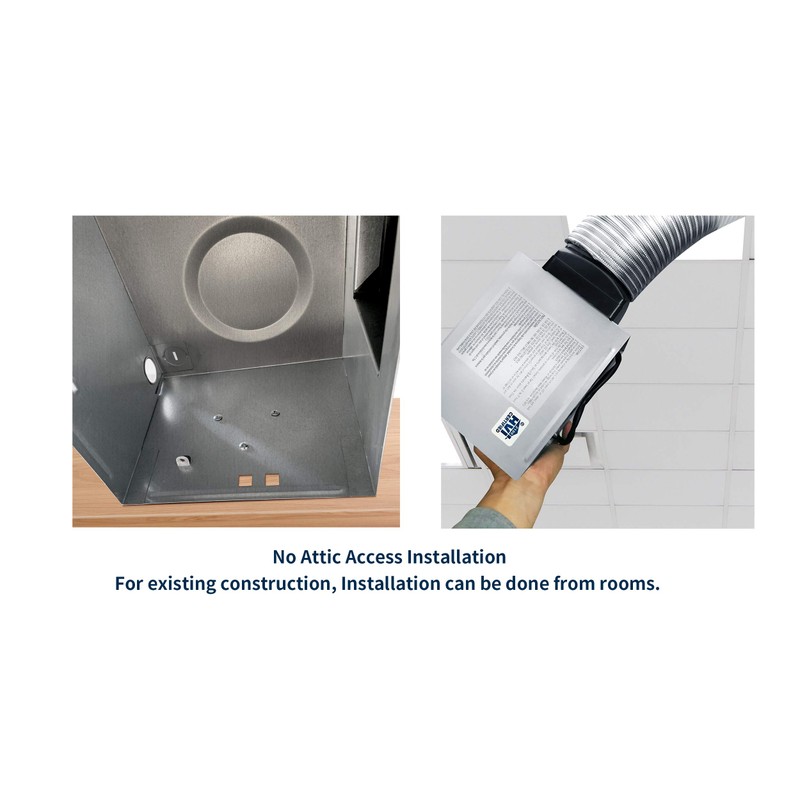 Tech Drive Bathroom Exhaust Fan with Light,80CFM 1.5Sone,Super Quiet Bathroom