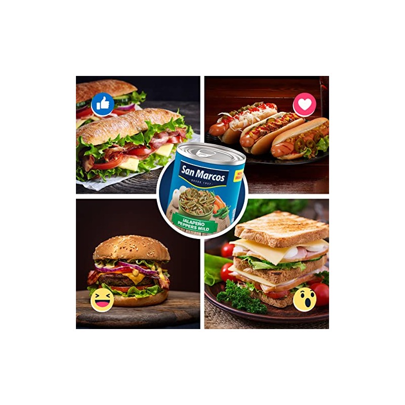 San Marcos Whole Jalapenos, 6 Lb, 97 oz, Carefully handpicked